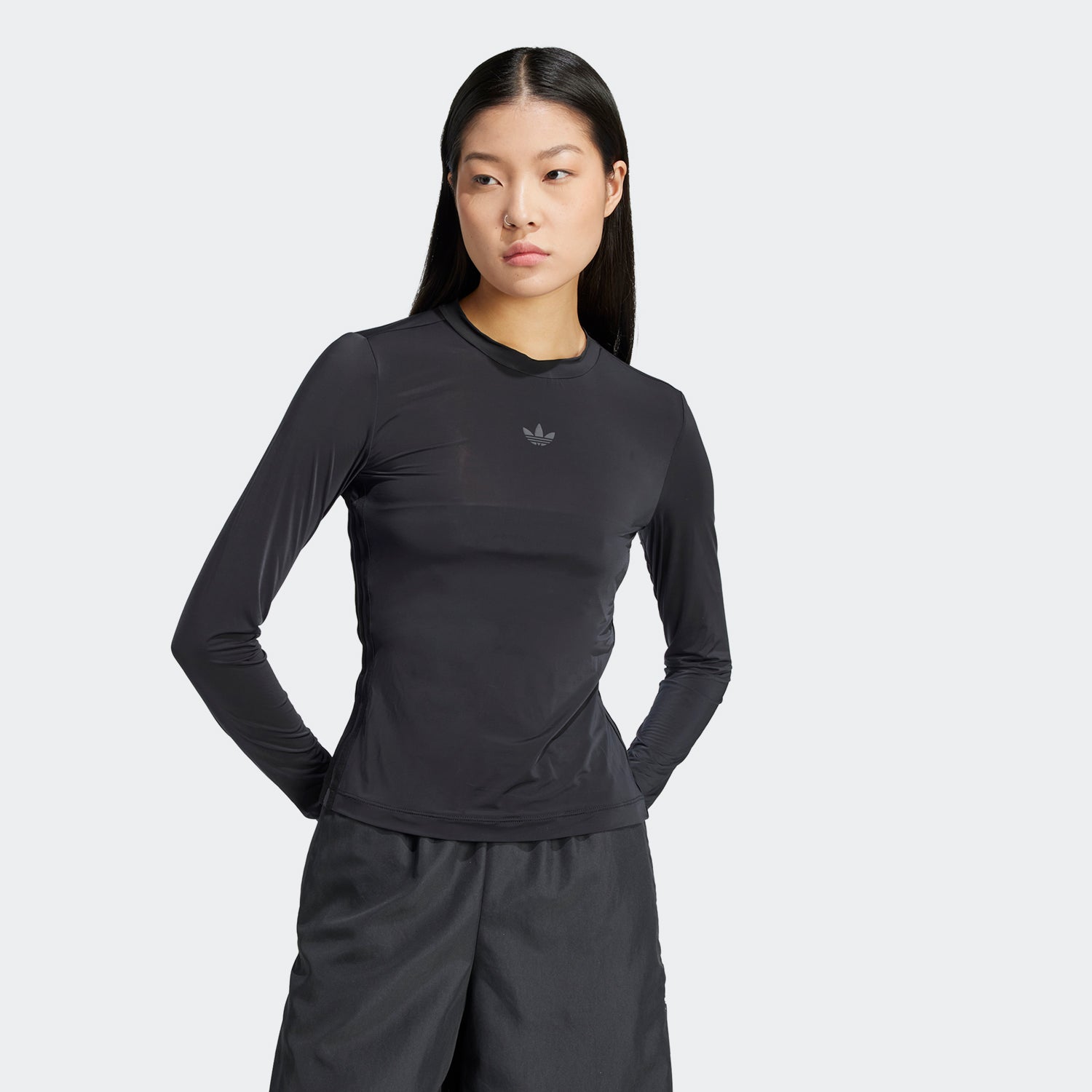 Adicolor Sheer 3-Stripes Long Sleeve Long-Sleeve Top – Rashid