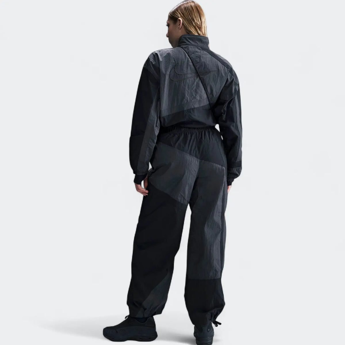 Women's Mid-Rise Loose Woven Open-Hem Pants