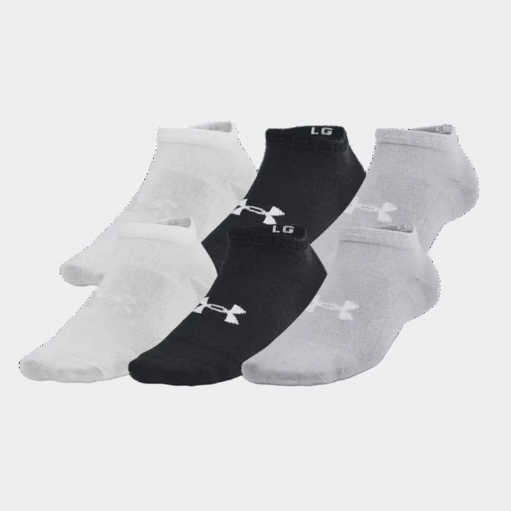 Unisex Ua Essential 6Pk Black Socks