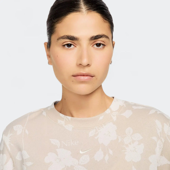 Nike Sportswear Chill Terry Women's Crew-Neck French Terry Printed Sweatshirt