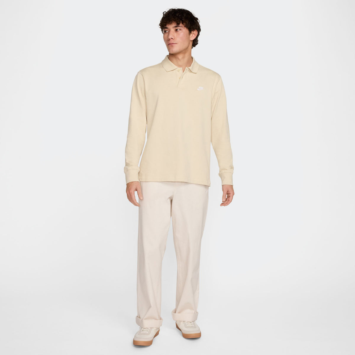 Nike Club Men's Long-Sleeve Knit Polo
