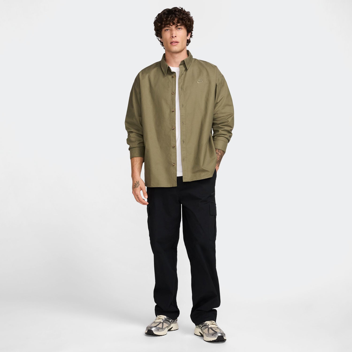 Nike Club Men's Oversized Long-Sleeved Oxford Shirt – Rashid
