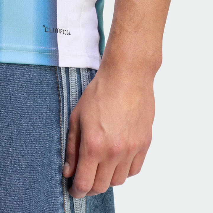 Mens Argentina 26 Home Messi Jersey