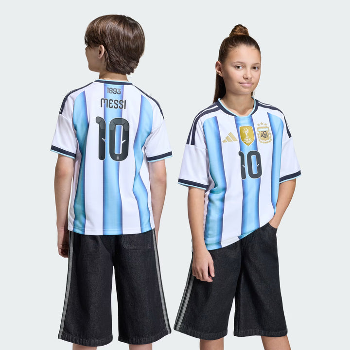 Kids Argentina 26 Home Messi Jersey