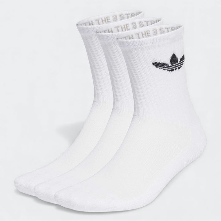 Trefoil Cushion Crew Socks 3 Pairs