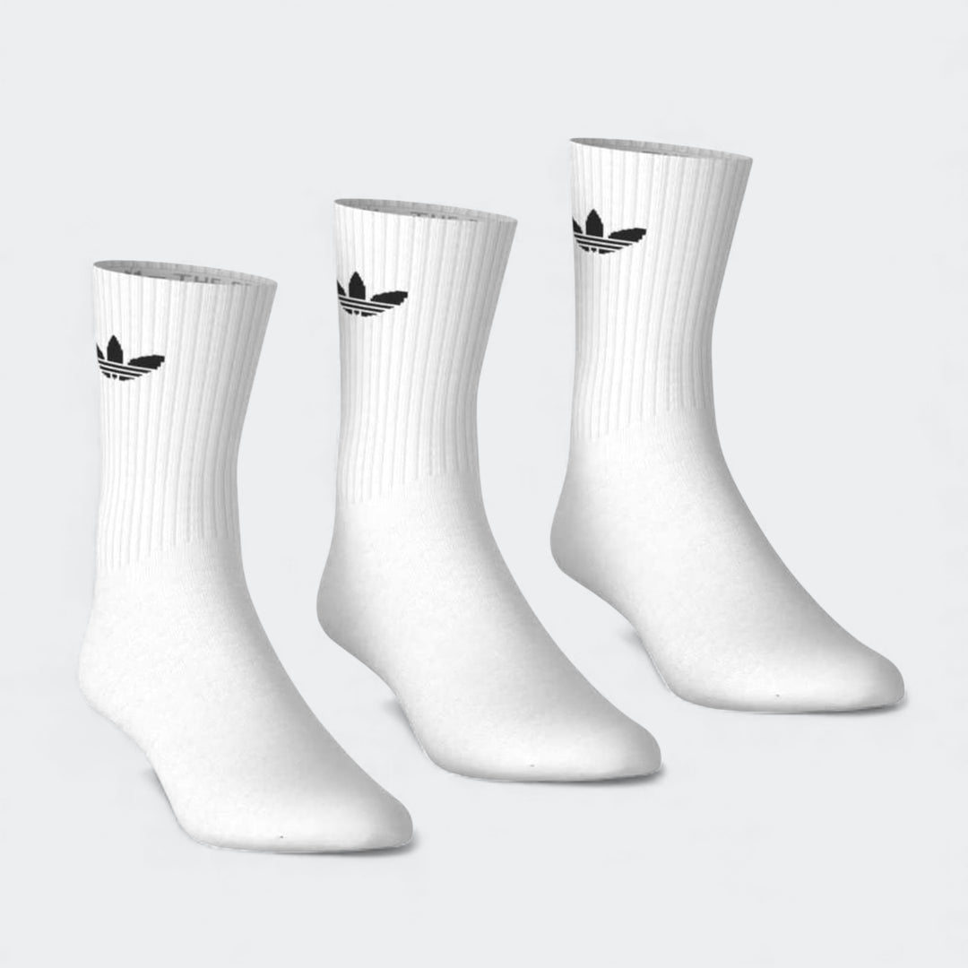 Trefoil Cushion Crew Socks 3 Pairs