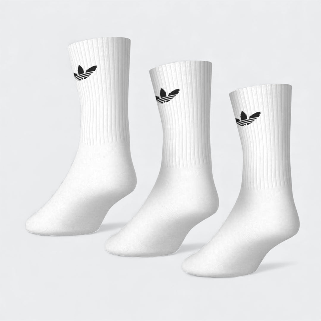 Trefoil Cushion Crew Socks 3 Pairs