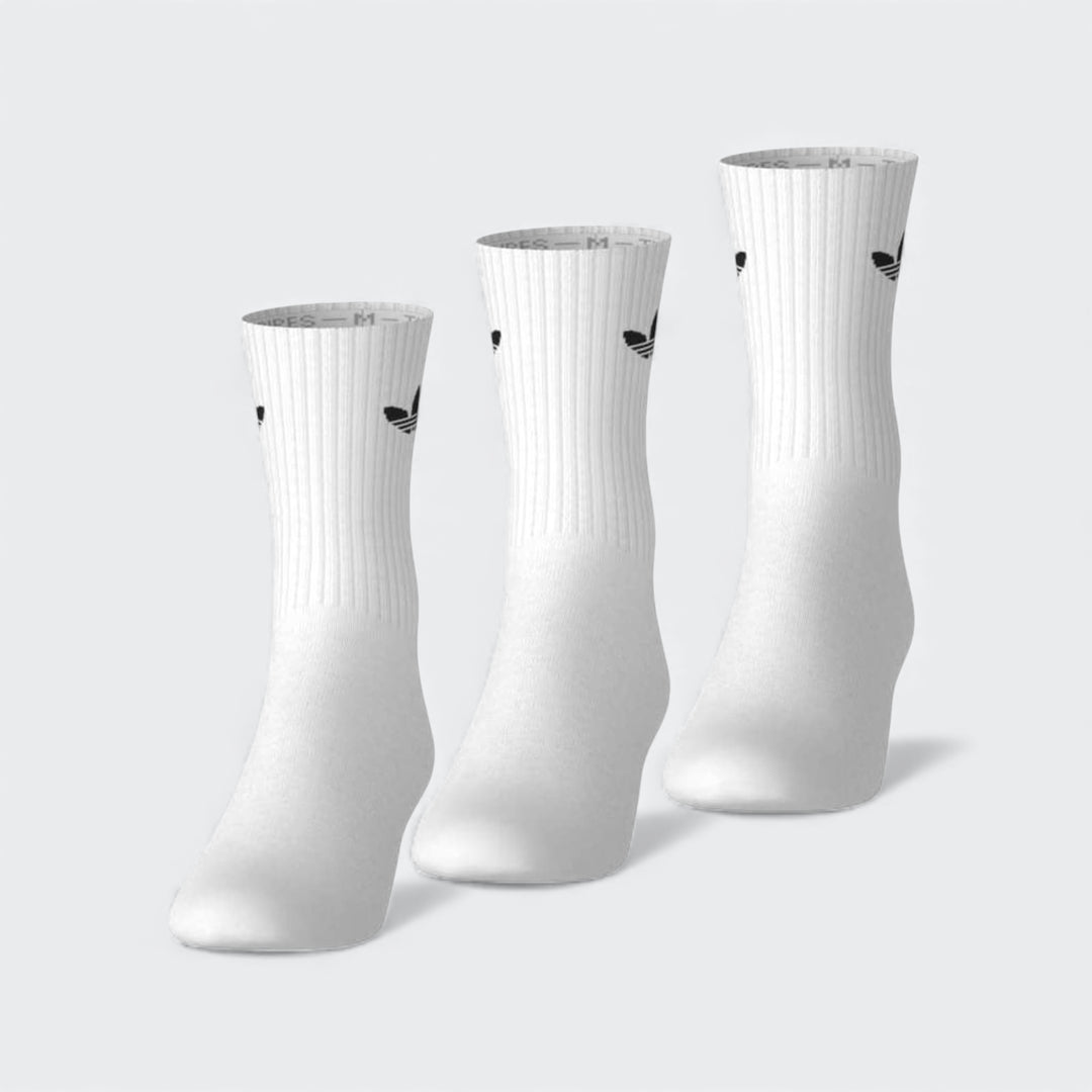 Trefoil Cushion Crew Socks 3 Pairs