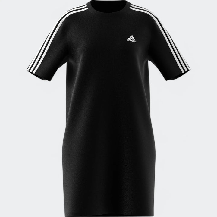 Women's 3-Stripe Fit Black Tee Dress