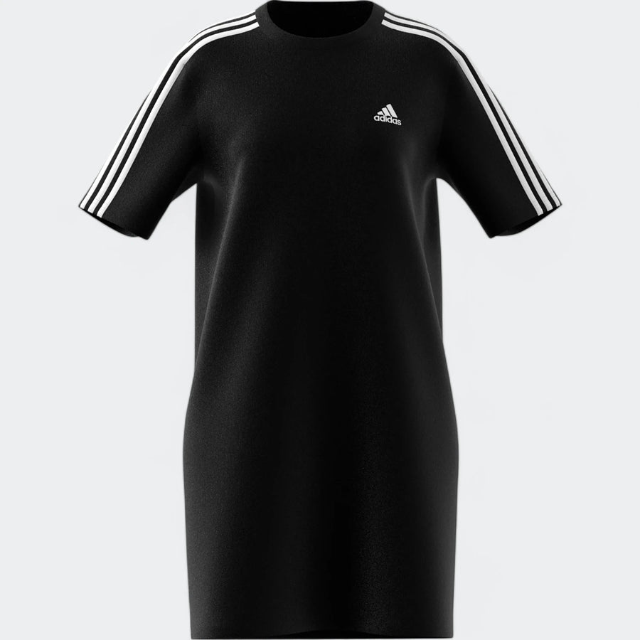 Women's 3-Stripe Fit Black Tee Dress