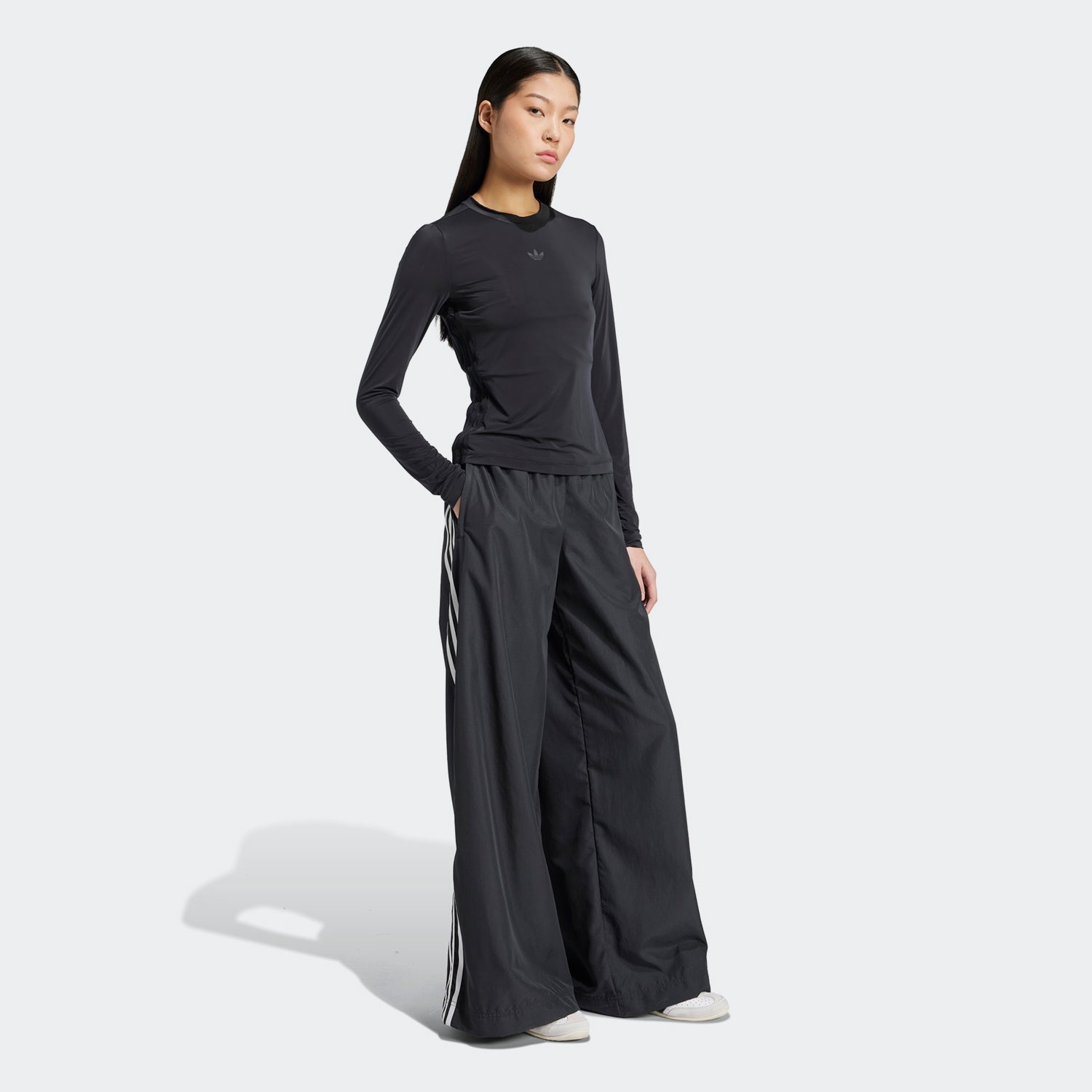 Adicolor Sheer 3-Stripes Long Sleeve Long-Sleeve Top – Rashid