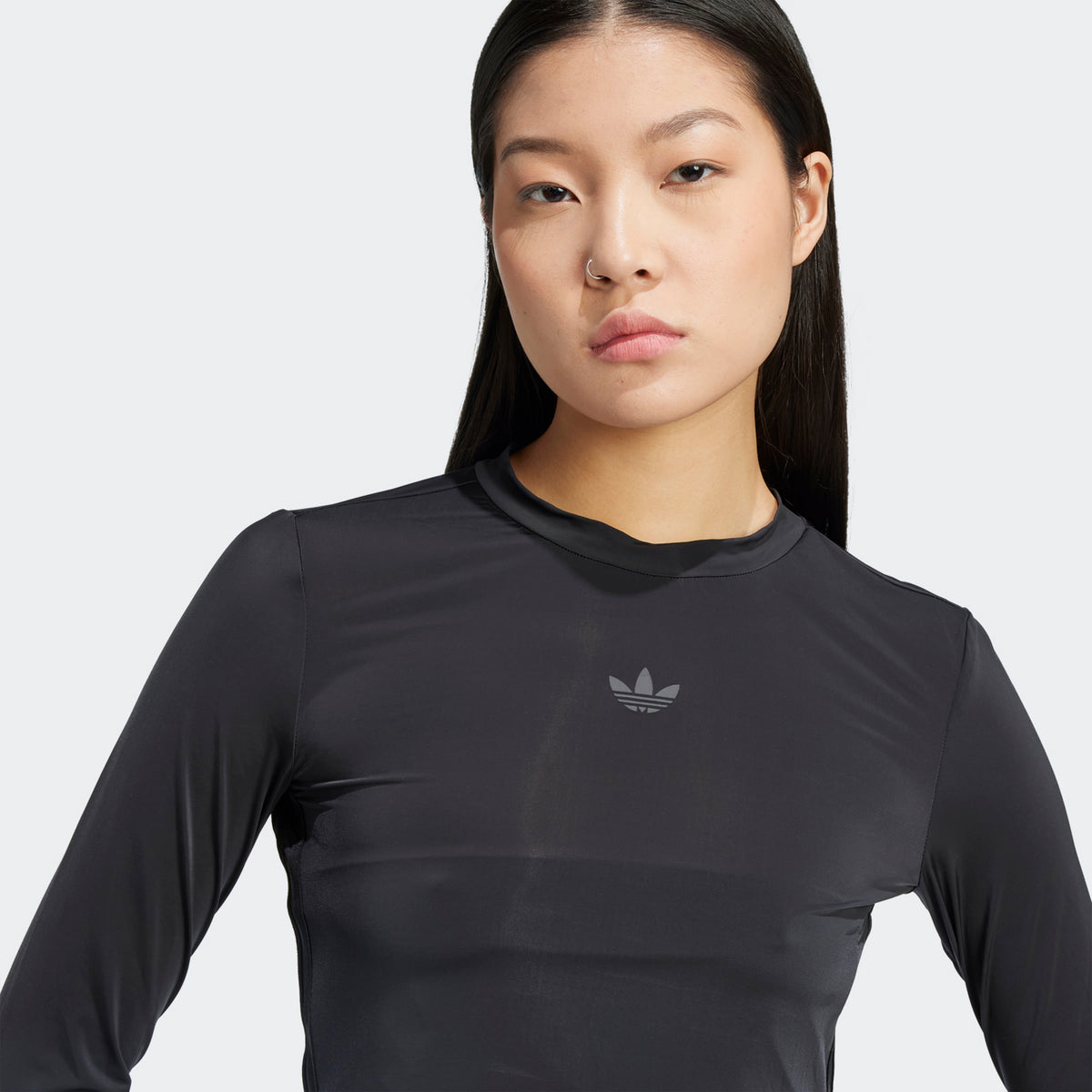Adicolor Sheer 3-Stripes Long Sleeve Long-Sleeve Top