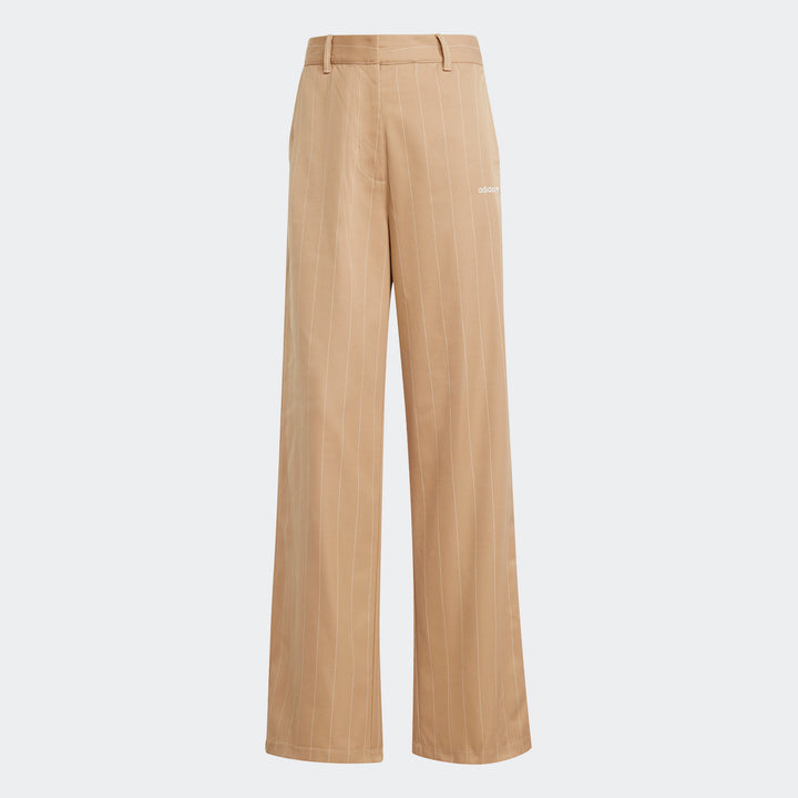 Pinstripe Twill Loose Trousers