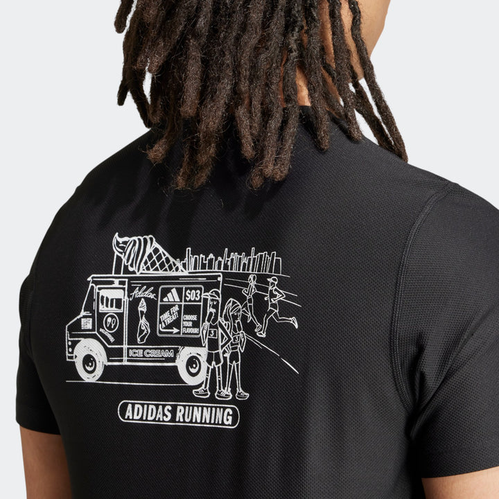 Running Ice Cream Graphic T-Shirt