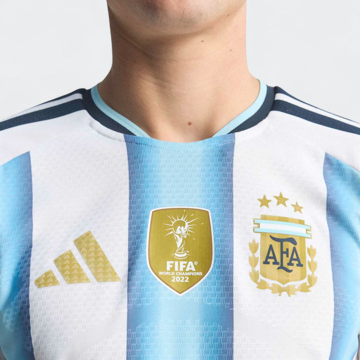 Mens Argentina 26 Home Authentic Jersey
