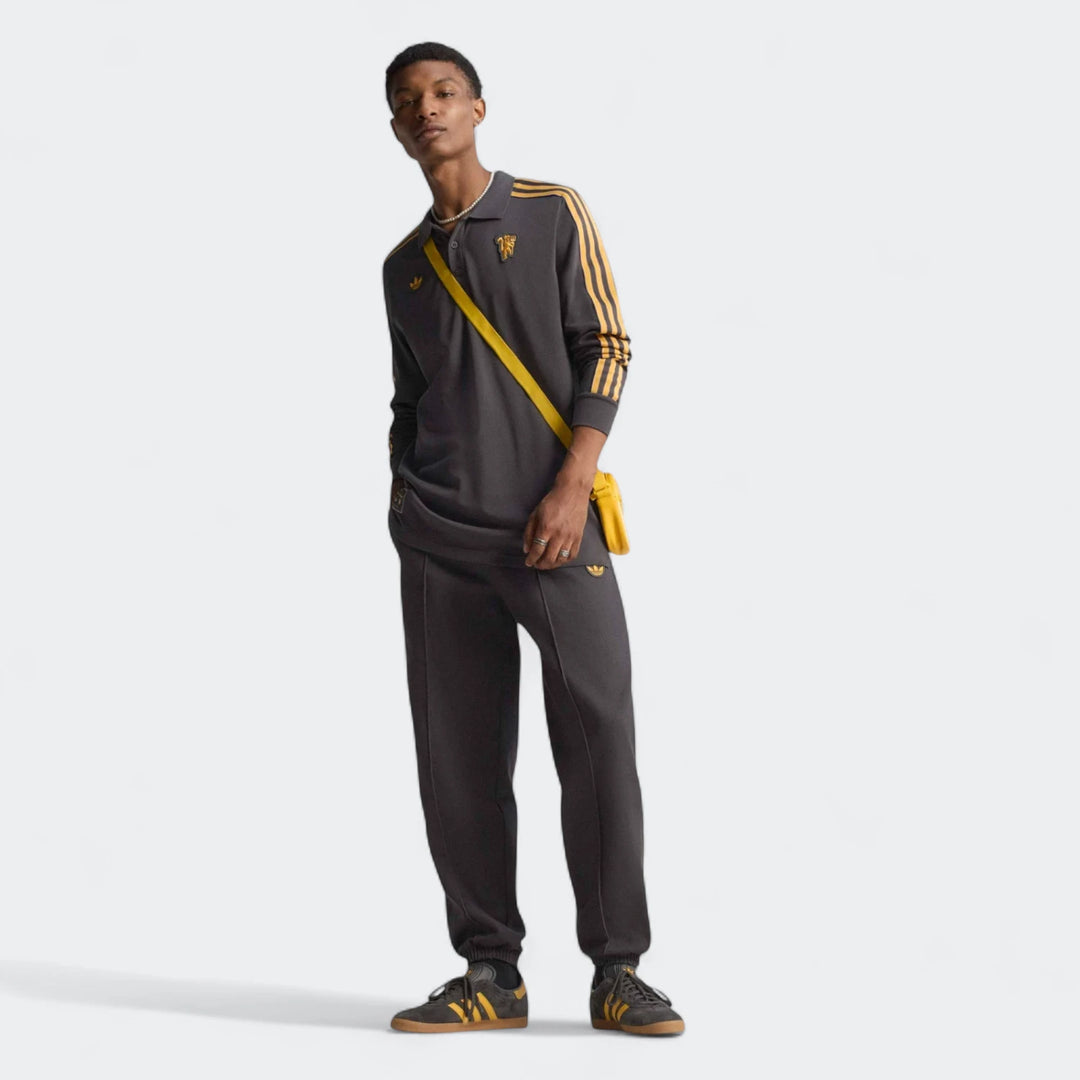 Manchester United Terrace Icons Long Sleeve Polo Shirt
