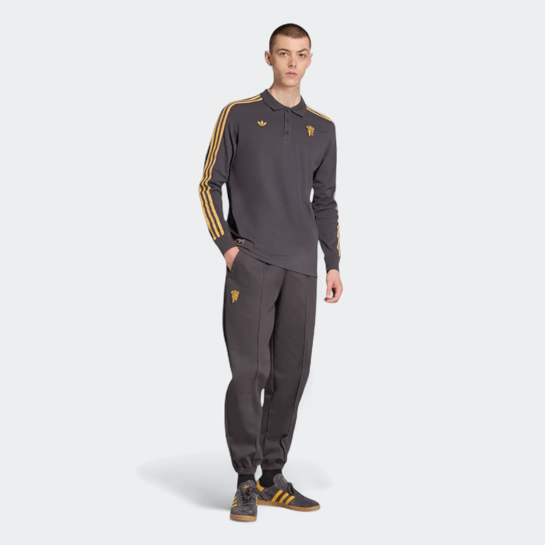 Manchester United Terrace Icons Long Sleeve Polo Shirt
