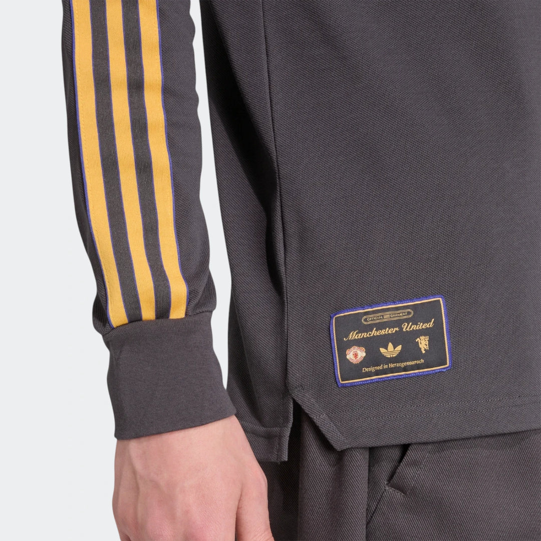 Manchester United Terrace Icons Long Sleeve Polo Shirt