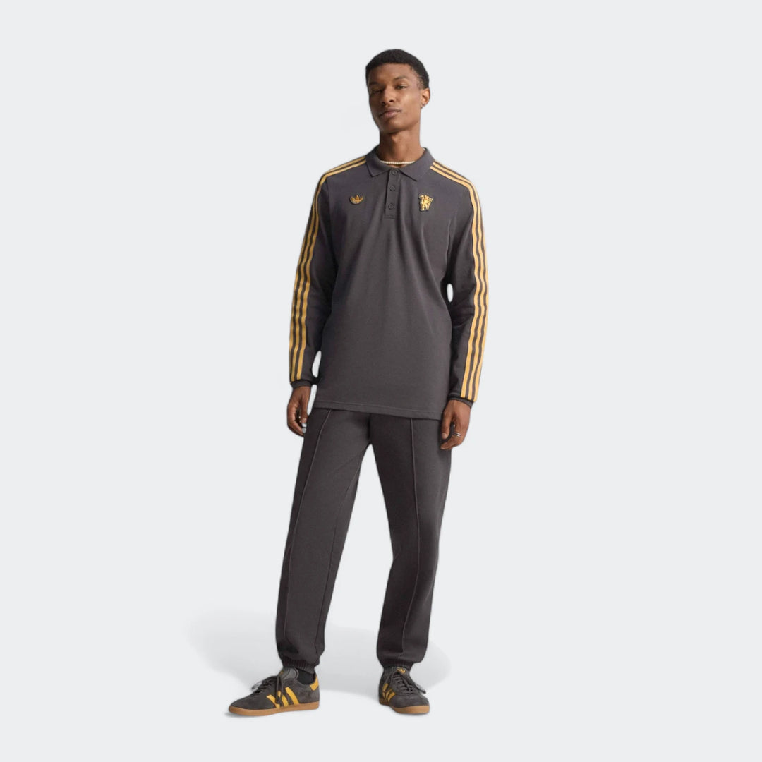 Manchester United Terrace Icons Long Sleeve Polo Shirt