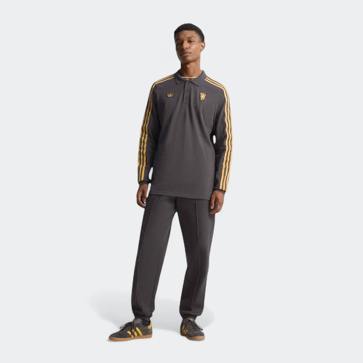 Manchester United Terrace Icons Long Sleeve Polo Shirt