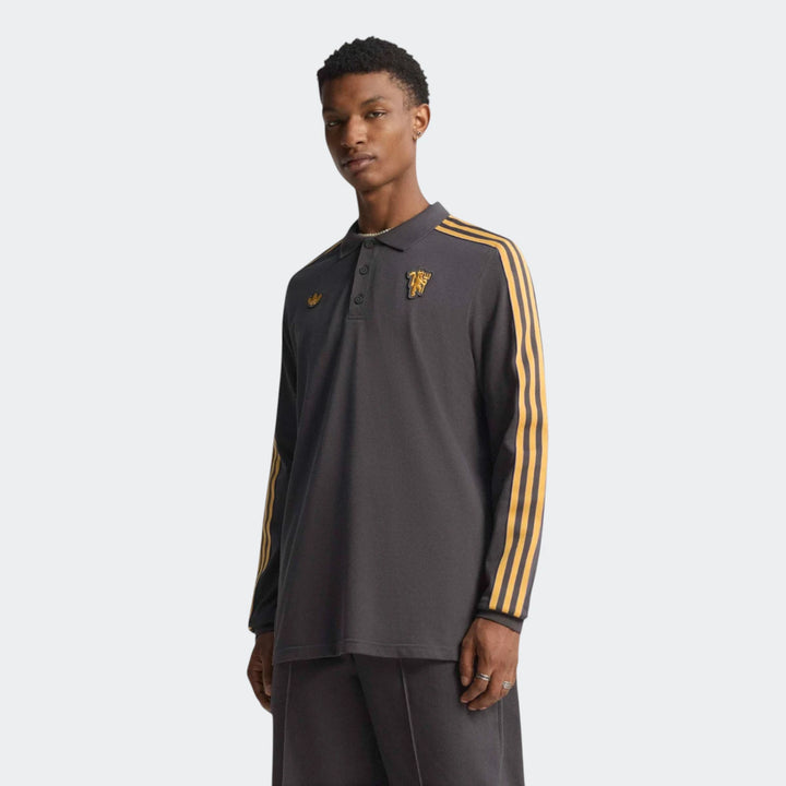 Manchester United Terrace Icons Long Sleeve Polo Shirt