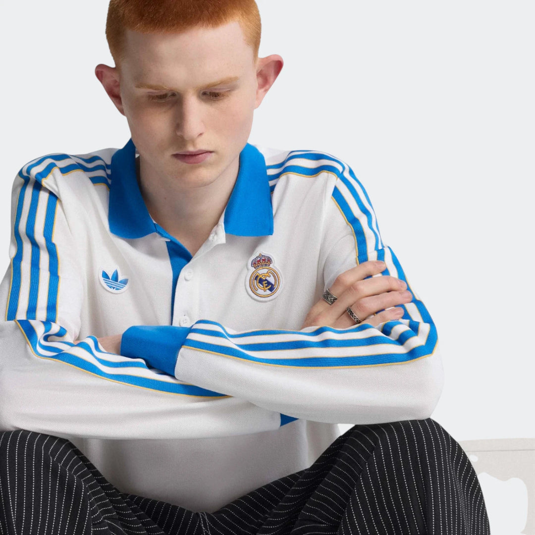 Real Madrid Terrace Icons Long Sleeve Polo Shirt