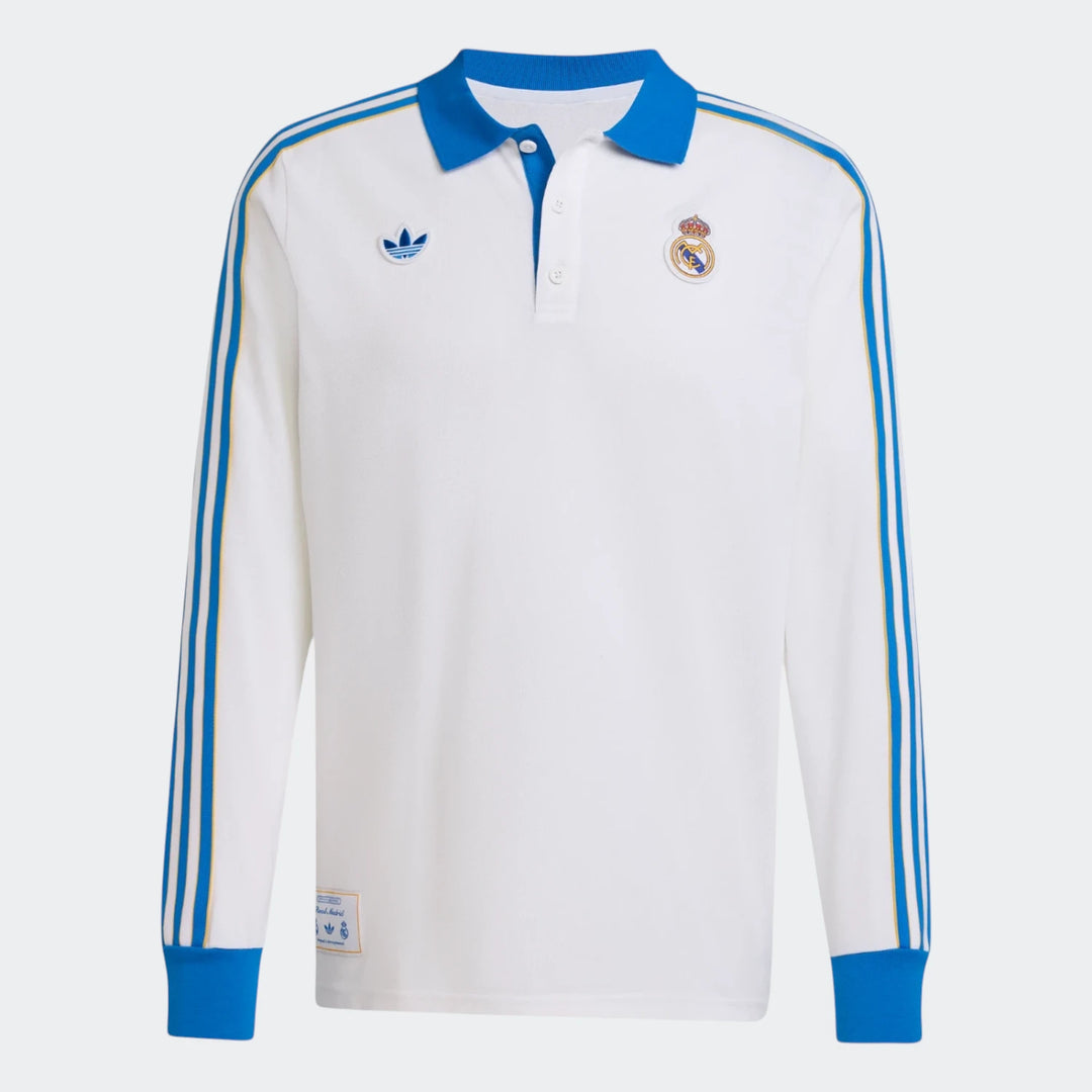 Real Madrid Terrace Icons Long Sleeve Polo Shirt