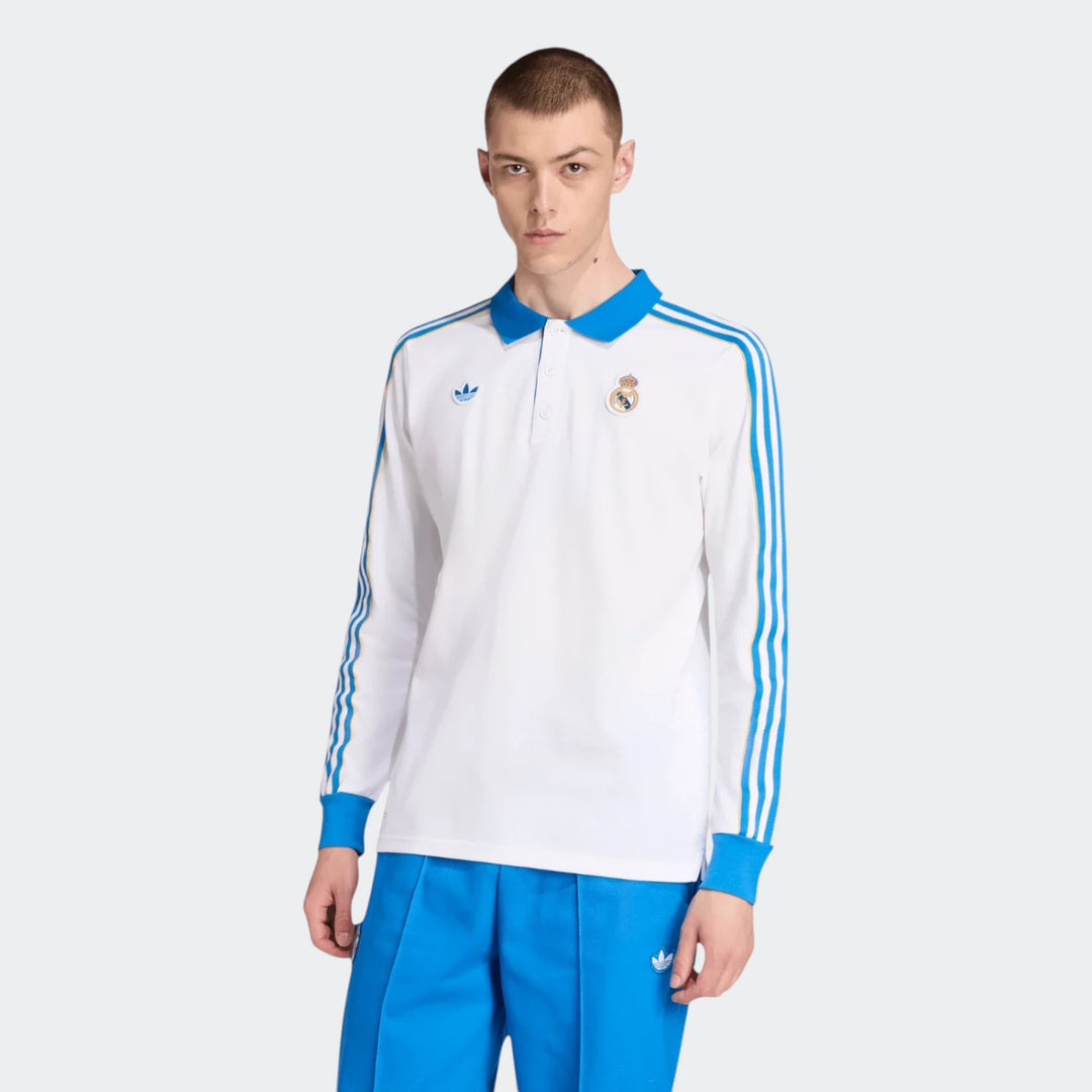 Real Madrid Terrace Icons Long Sleeve Polo Shirt