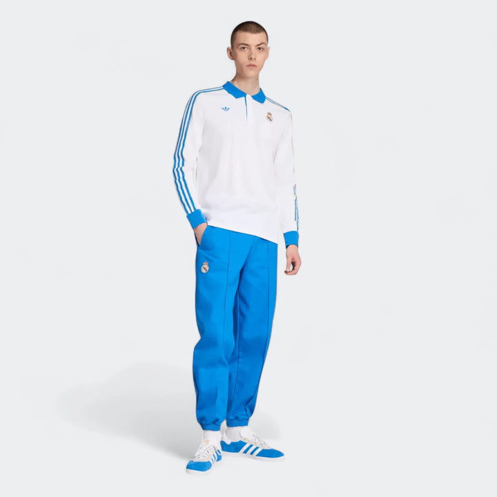 Real Madrid Terrace Icons Long Sleeve Polo Shirt
