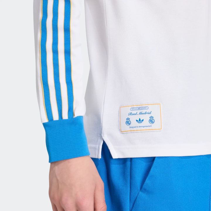 Real Madrid Terrace Icons Long Sleeve Polo Shirt