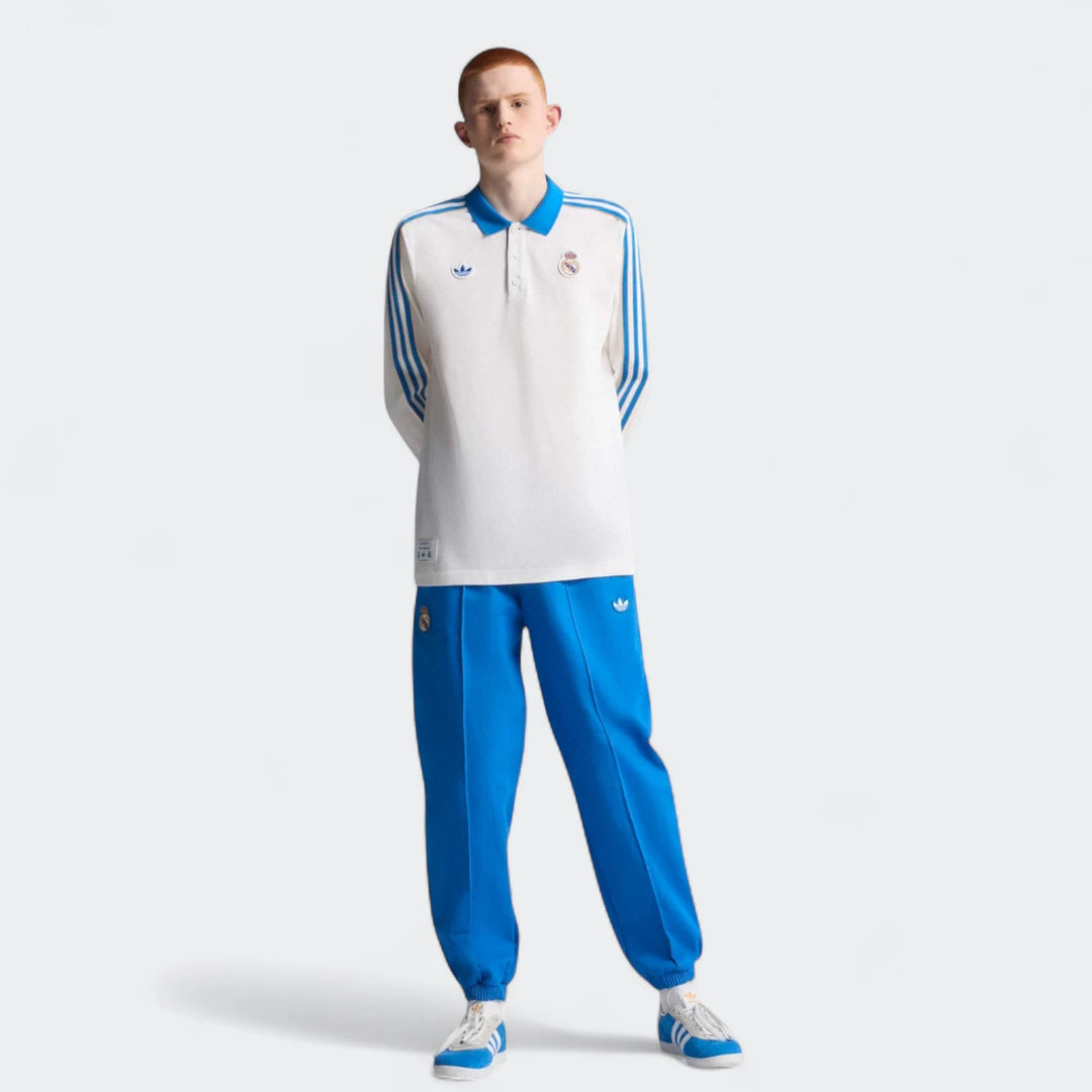 Real Madrid Terrace Icons Long Sleeve Polo Shirt
