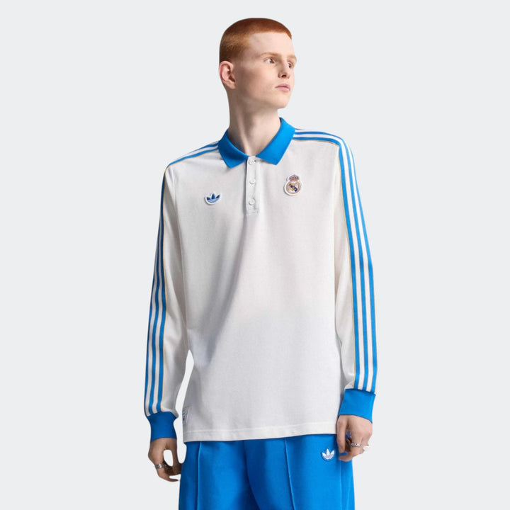 Real Madrid Terrace Icons Long Sleeve Polo Shirt
