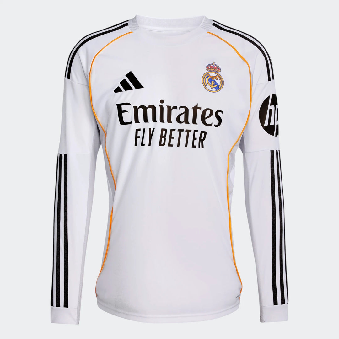 Real Madrid 25/26 Home Jersey Long Sleeve