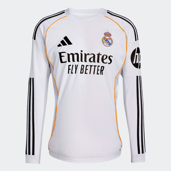 Real Madrid 25/26 Home Jersey Long Sleeve