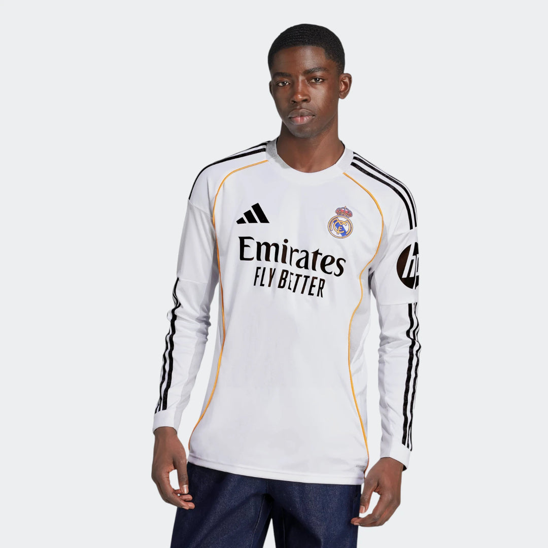 Real Madrid 25/26 Home Jersey Long Sleeve