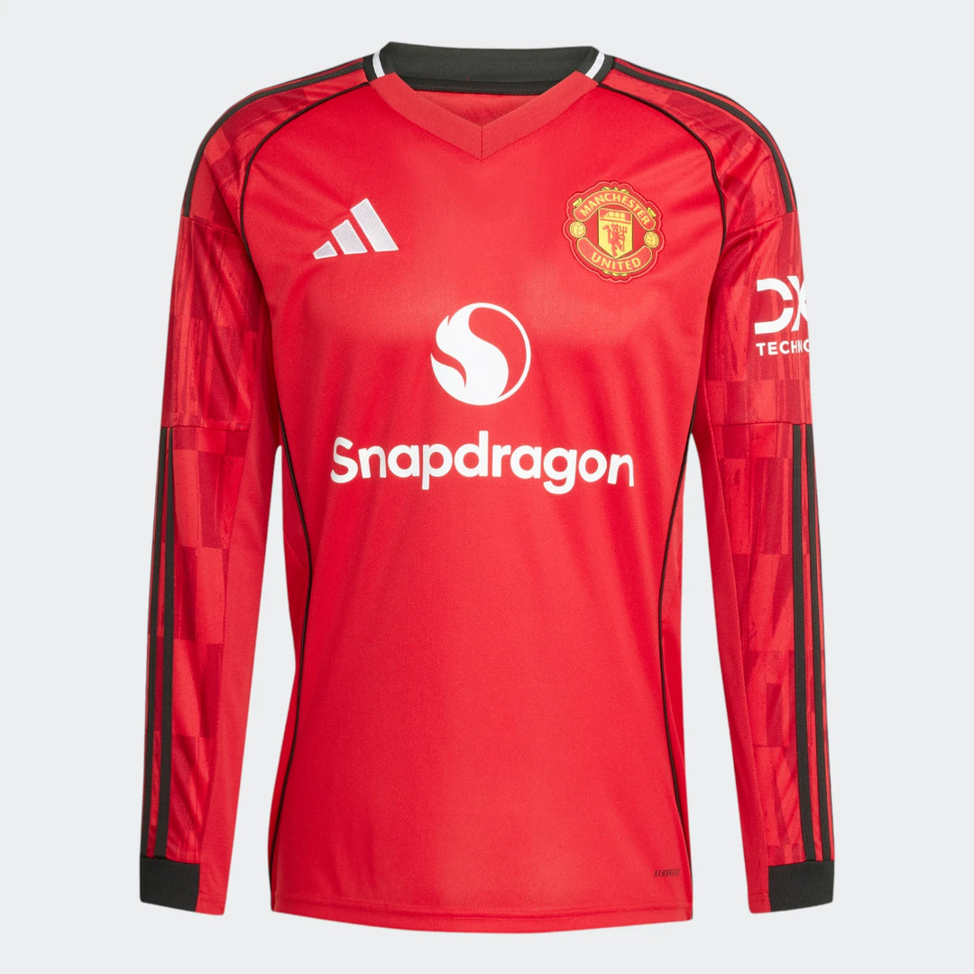 Manchester United 25/26 Long Sleeve Home Jersey