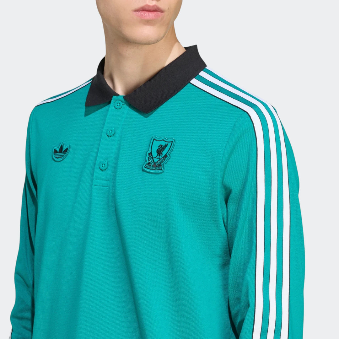Liverpool Fc Terrace Icons Long Sleeve Polo Shirt – Rashid Cassim