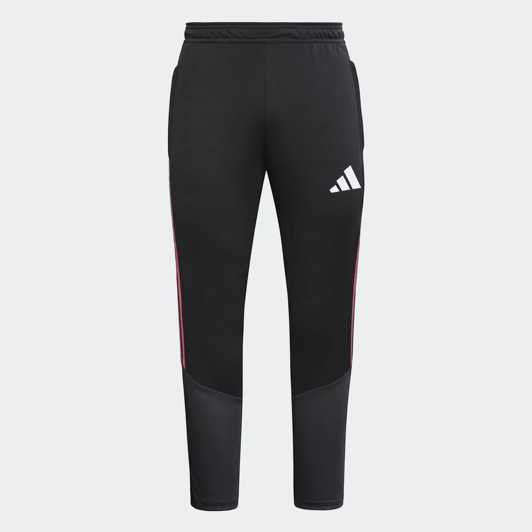 Black Adidas Tiro 26 Competition Training Pants with red side stripes and white logo, shown in a front view.