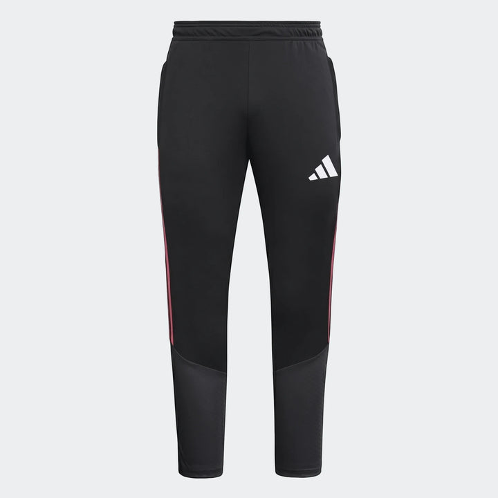 Black Adidas Tiro 26 Competition Training Pants with red side stripes and white logo, shown in a front view.