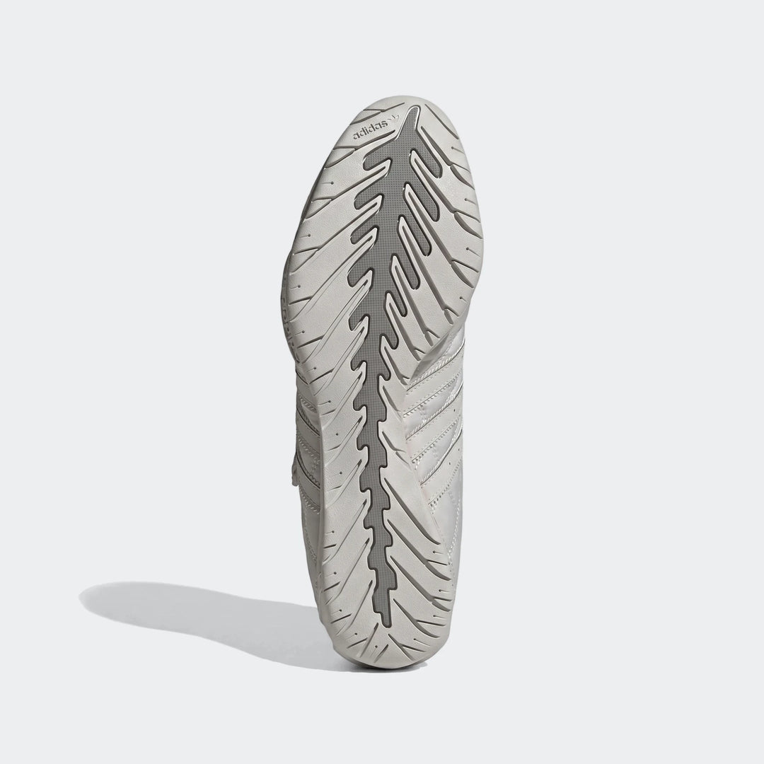 Adiracer Hi Audi Revolut F1 Team Shoes in light grey, showing the textured outsole with 'adidas' branding.