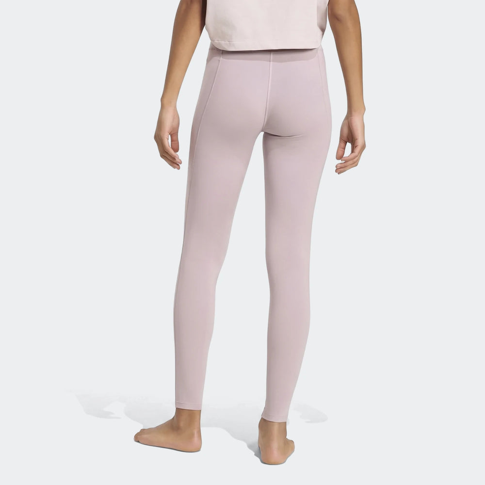 Light purple All Me Essentials Full-Length Tights worn by a model from the back, showcasing the fit and fabric.