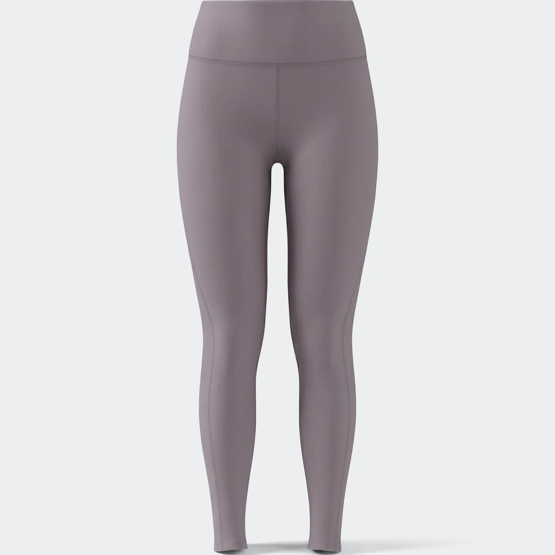 All Me Essentials full-length tights in mauve, front view. Designed for comfort and performance.