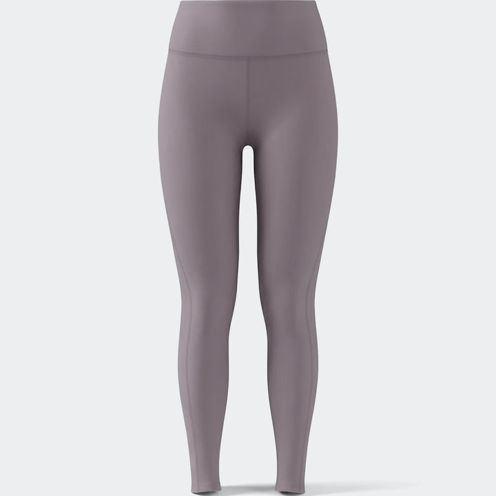 All Me Essentials full-length tights in mauve, front view. Designed for comfort and performance.