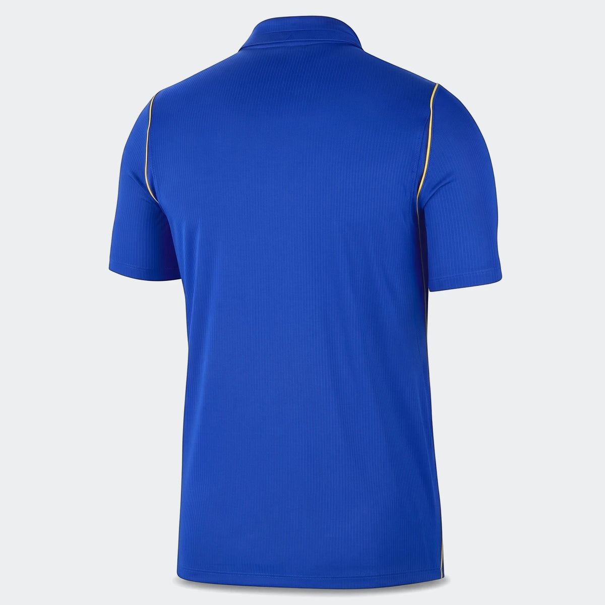 Chelsea FC 2026/27 Stadium Home men's Nike Dri-Fit soccer replica jersey, blue, rear view, with yellow trim.