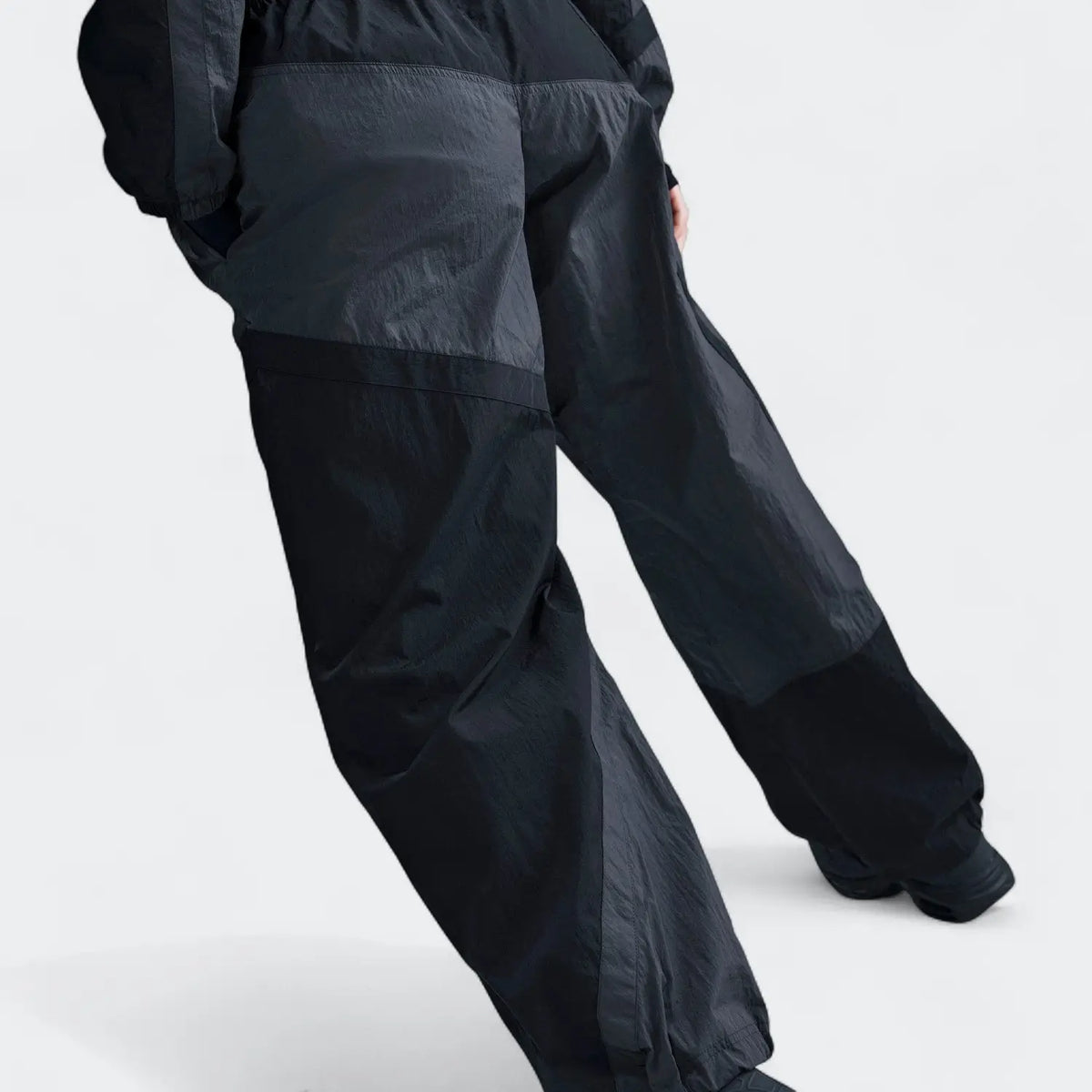 Women's Mid-Rise Loose Woven Open-Hem Pants