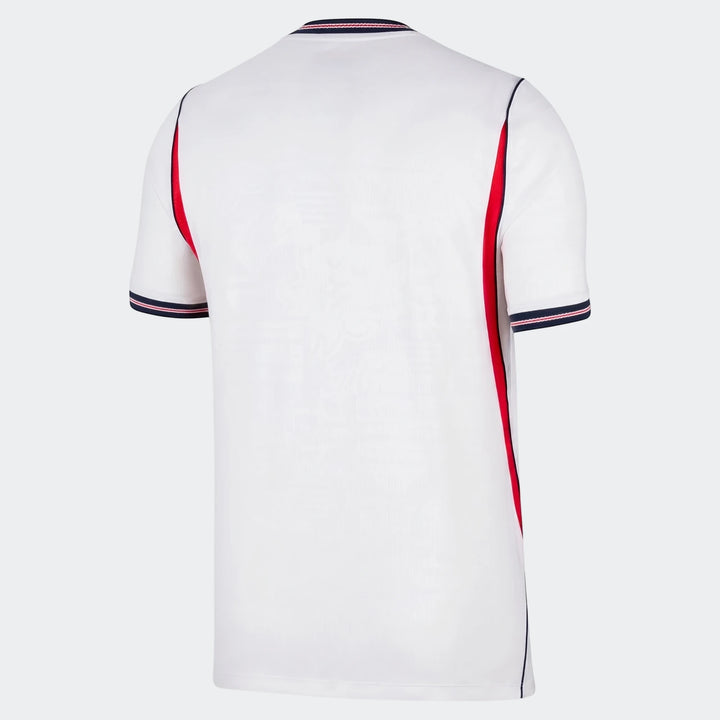 England National Team 2026 Stadium Home White Men's Nike Dri-Fit Soccer Jersey, shown from the back.