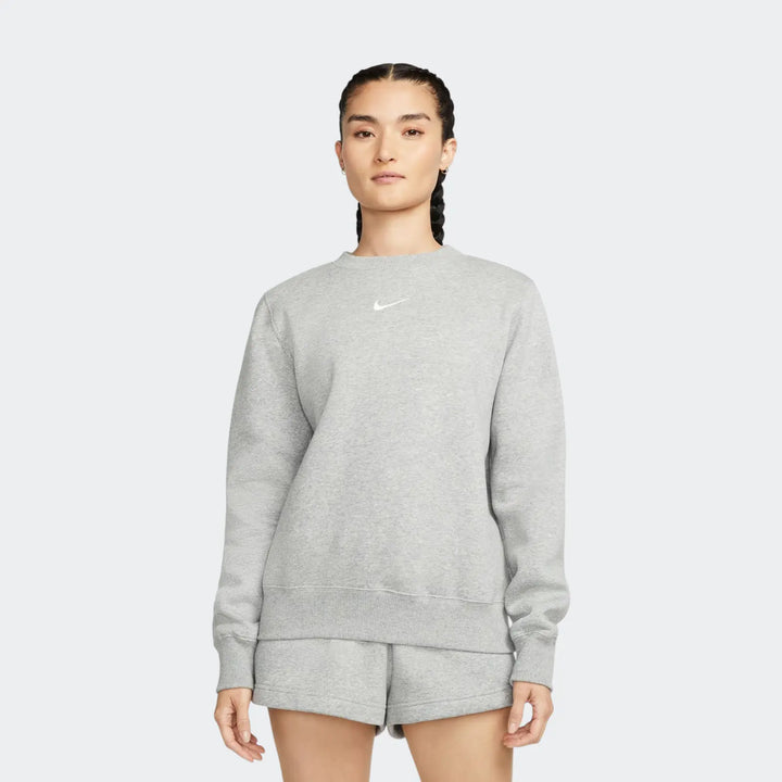 W Nsw Phnx Flc Std Crew Grey Sweatshirts