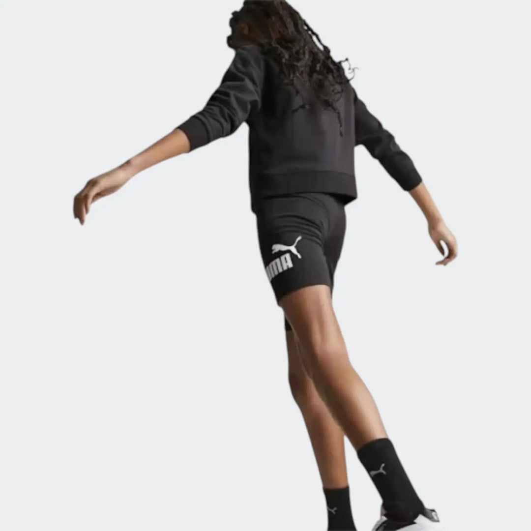 Ess+ Logo Short Leggings Black Leggings