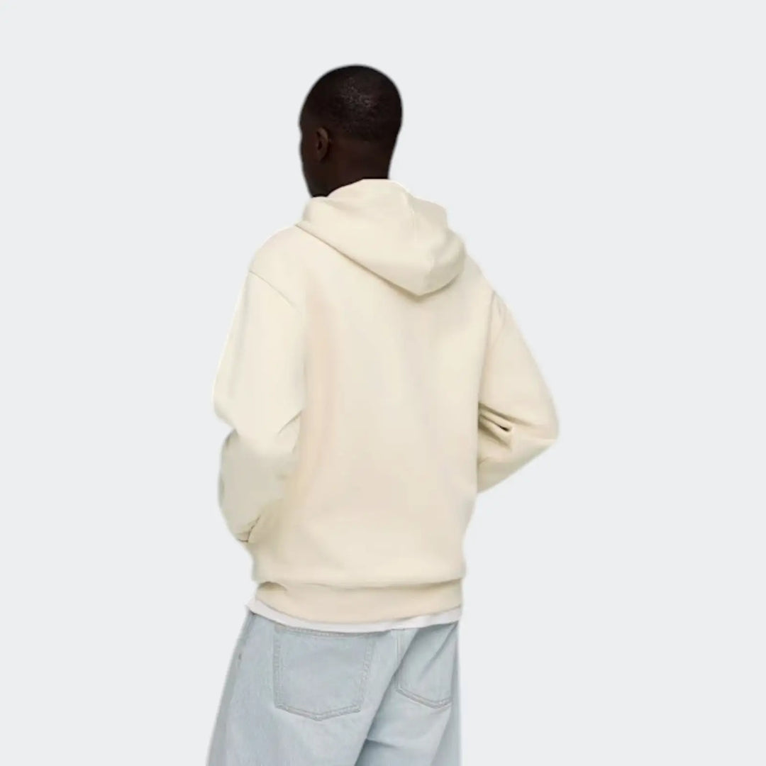 Ess Elevated Cat Logo Relaxed Hoody White Hoodies