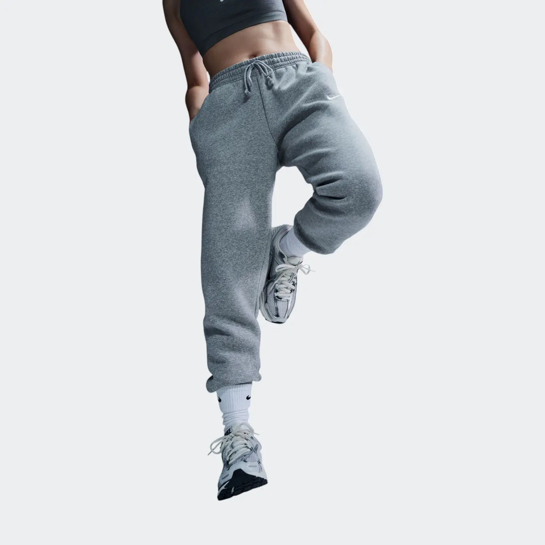 W Nsw Phnx Flc Mr Pant Std Grey Sweatpants
